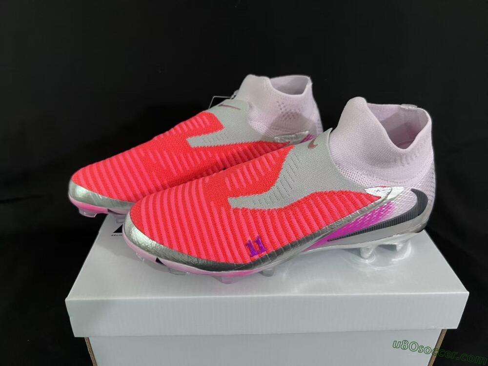 Nike Phantom 6 Elite FG Firm Ground Soccer Cleats - Orange/Hot Orange/Silver