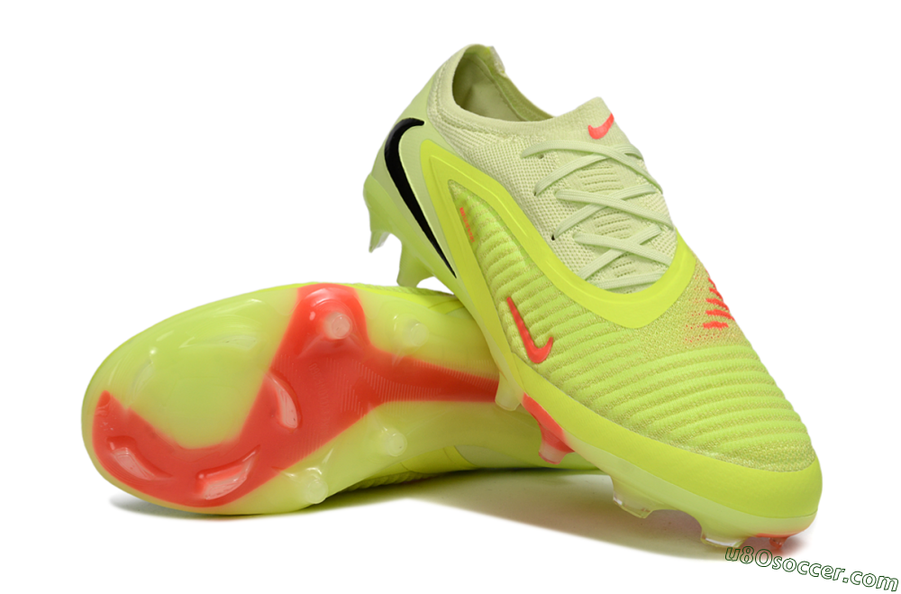 Nike Phantom 6 Low Elite FG Firm Ground Soccer Cleats - Yellow/Lime Glow/Neon Coral 3