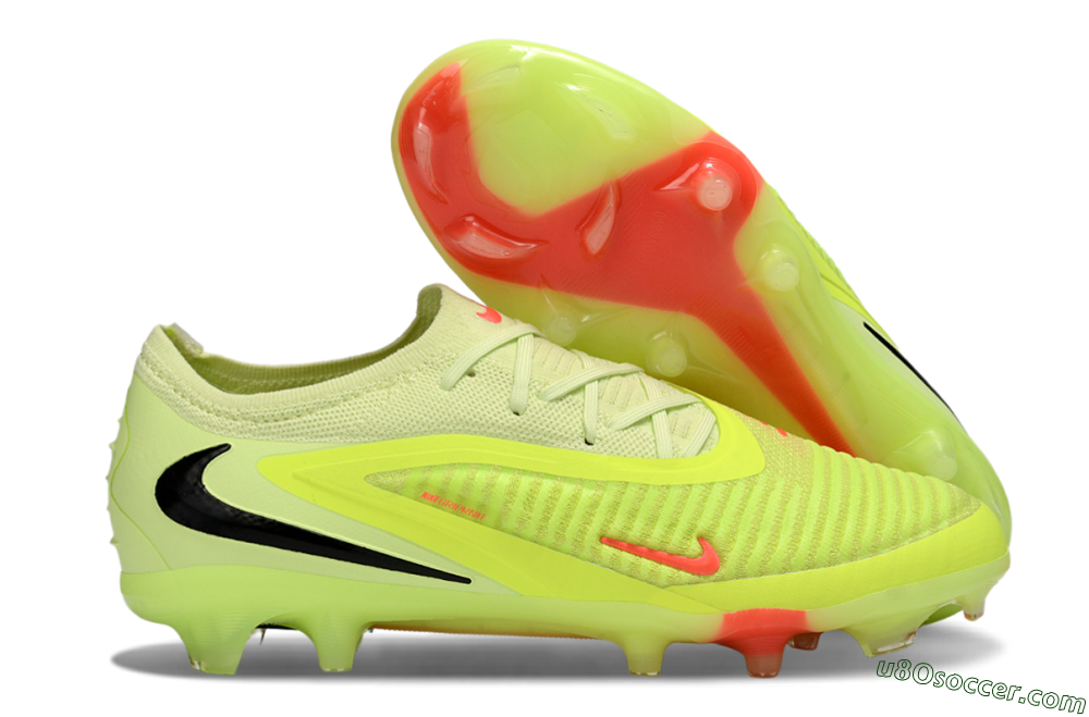 Nike Phantom 6 Low Elite FG Firm Ground Soccer Cleats - Yellow/Lime Glow/Neon Coral 1