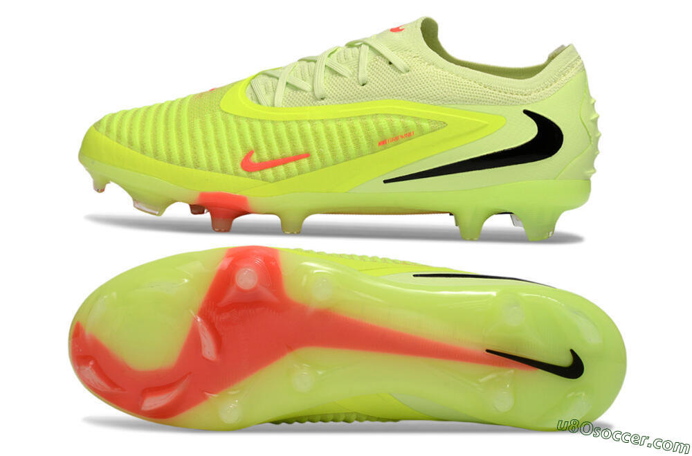 Nike Phantom 6 Low Elite FG Firm Ground Soccer Cleats - Yellow/Lime Glow/Neon Coral 0