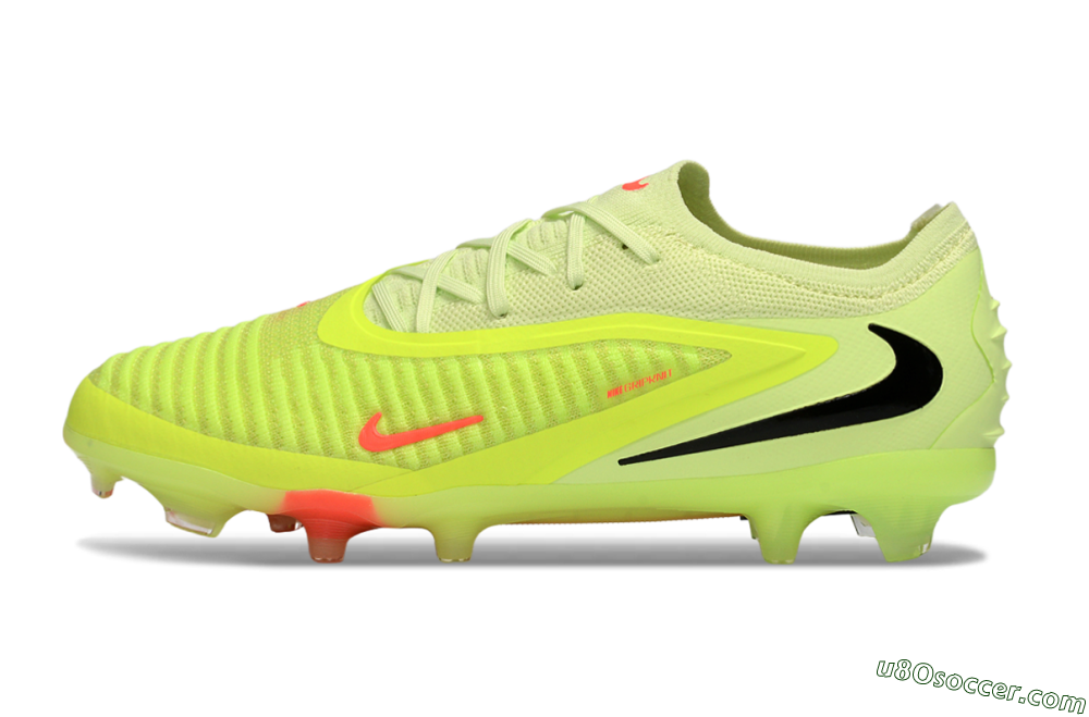 Nike Phantom 6 Low Elite FG Firm Ground Soccer Cleats - Yellow/Lime Glow/Neon Coral 2