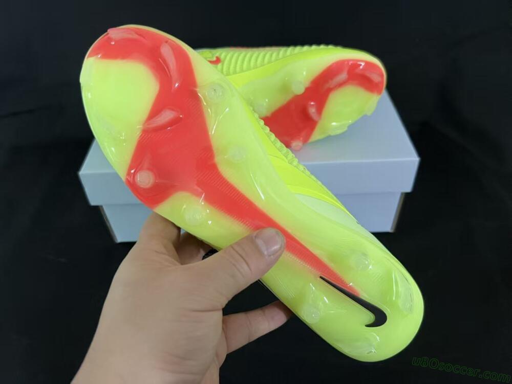 Nike Phantom 6 Low Elite FG Firm Ground Soccer Cleats - Yellow/Lime Glow/Neon Coral