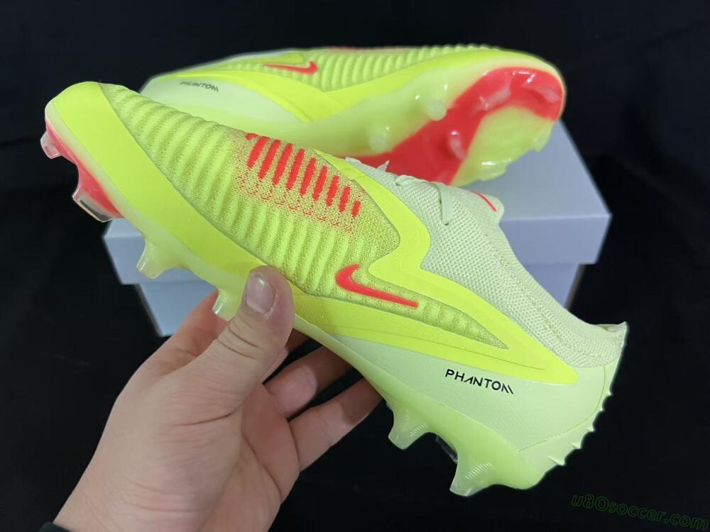 Nike Phantom 6 Low Elite FG Firm Ground Soccer Cleats - Yellow/Lime Glow/Neon Coral