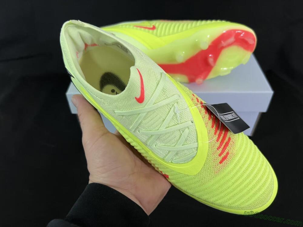 Nike Phantom 6 Low Elite FG Firm Ground Soccer Cleats - Yellow/Lime Glow/Neon Coral