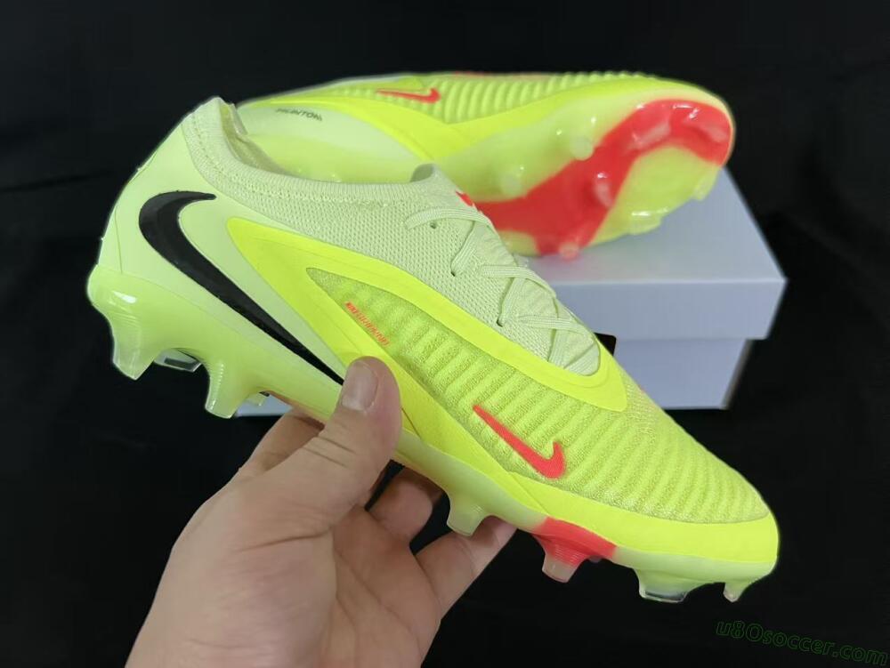 Nike Phantom 6 Low Elite FG Firm Ground Soccer Cleats - Yellow/Lime Glow/Neon Coral