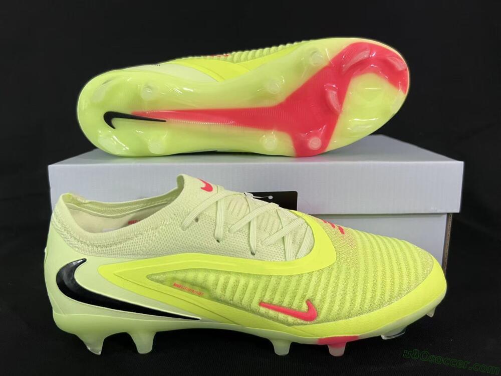 Nike Phantom 6 Low Elite FG Firm Ground Soccer Cleats - Yellow/Lime Glow/Neon Coral