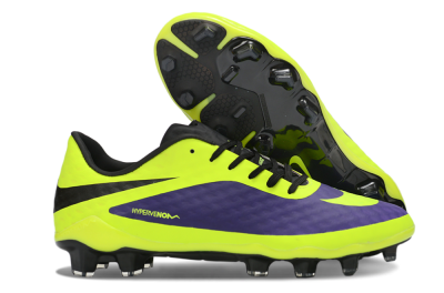 Nike Hypervenom Phantom FG Firm Ground Soccer Cleats - Yellow/Bright Yellow/Deep Purple