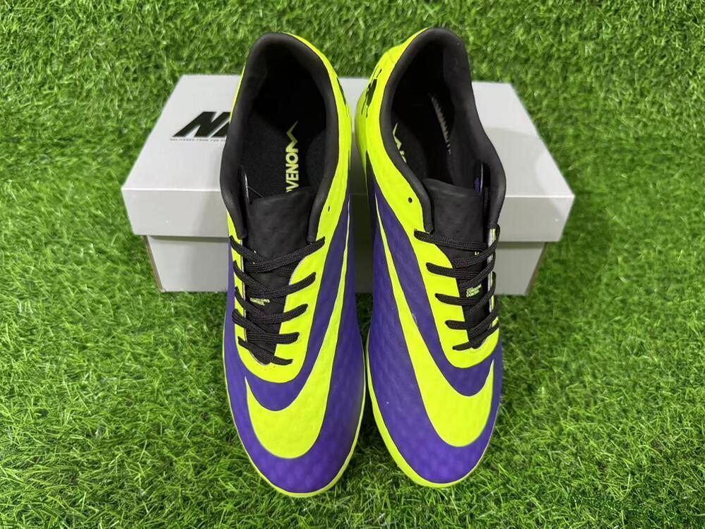 Nike Hypervenom Phantom FG Firm Ground Soccer Cleats - Yellow/Bright Yellow/Deep Purple