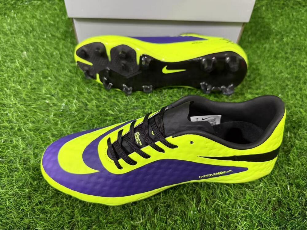 Nike Hypervenom Phantom FG Firm Ground Soccer Cleats - Yellow/Bright Yellow/Deep Purple