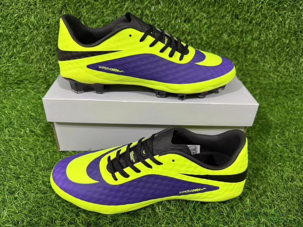 Nike Hypervenom Phantom FG Firm Ground Soccer Cleats - Yellow/Bright Yellow/Deep Purple