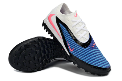 Nike Phantom 6 Low Elite TF Artificial Turf Soccer Shoes - Blue/Electric Blue/Neon Pink