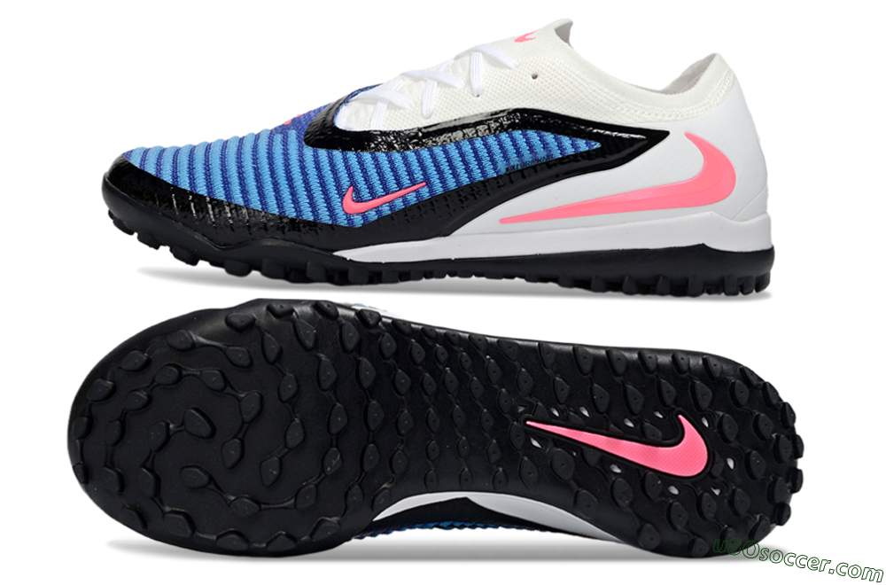 Nike Phantom 6 Low Elite TF Artificial Turf Soccer Shoes - Blue/Electric Blue/Neon Pink 0