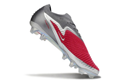 Nike Phantom 6 Low Elite FG Firm Ground Soccer Cleats - Red/Crimson Red/Steel Grey