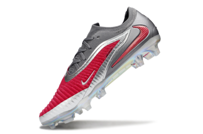 Nike Phantom 6 Low Elite FG Firm Ground Soccer Cleats - Red/Crimson Red/Steel Grey
