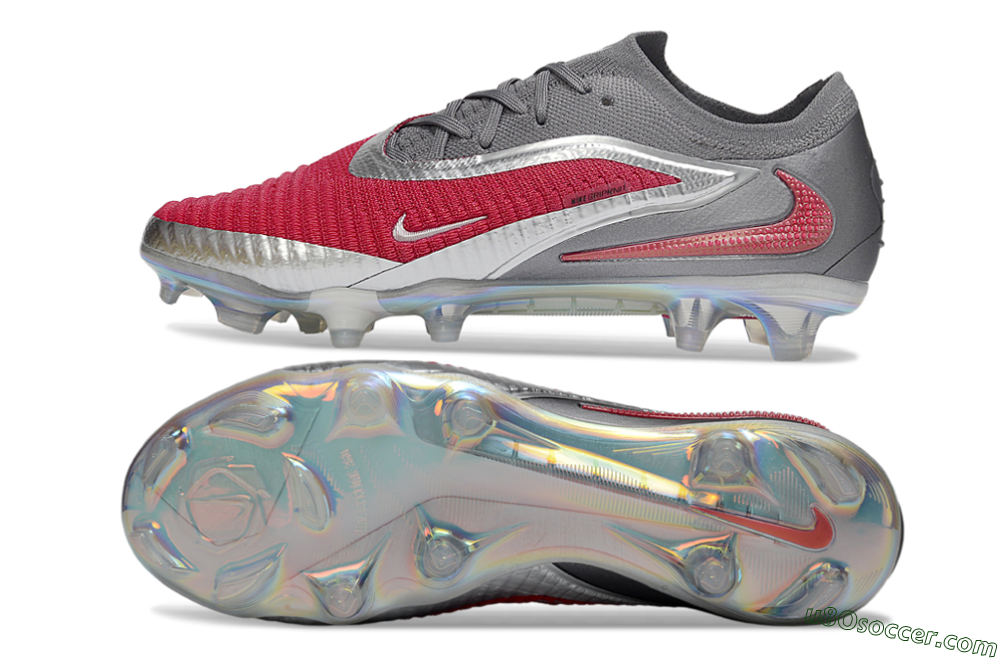 Nike Phantom サッカーシューズ レッド/グレー Nike Phantom 6 Low Elite FG Soccer Cleats - Affordable Performance