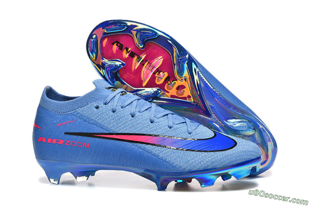 Nike Air Zoom Mercurial Vapor 16 Elite FG Firm Ground Soccer Cleats - Blue/Electric Blue/Radiant Pink 1