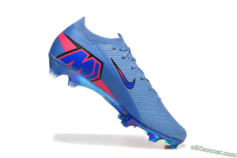 Nike Air Zoom Mercurial Vapor 16 Elite FG Firm Ground Soccer Cleats - Blue/Electric Blue/Radiant Pink 7
