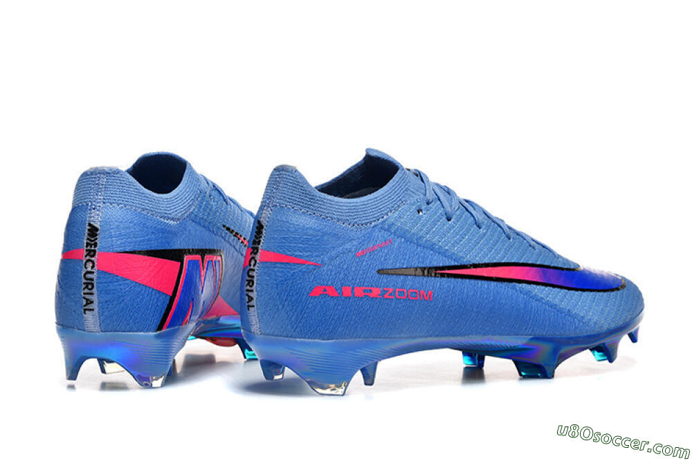 Nike Air Zoom Mercurial Vapor 16 Elite FG Firm Ground Soccer Cleats - Blue/Electric Blue/Radiant Pink 9