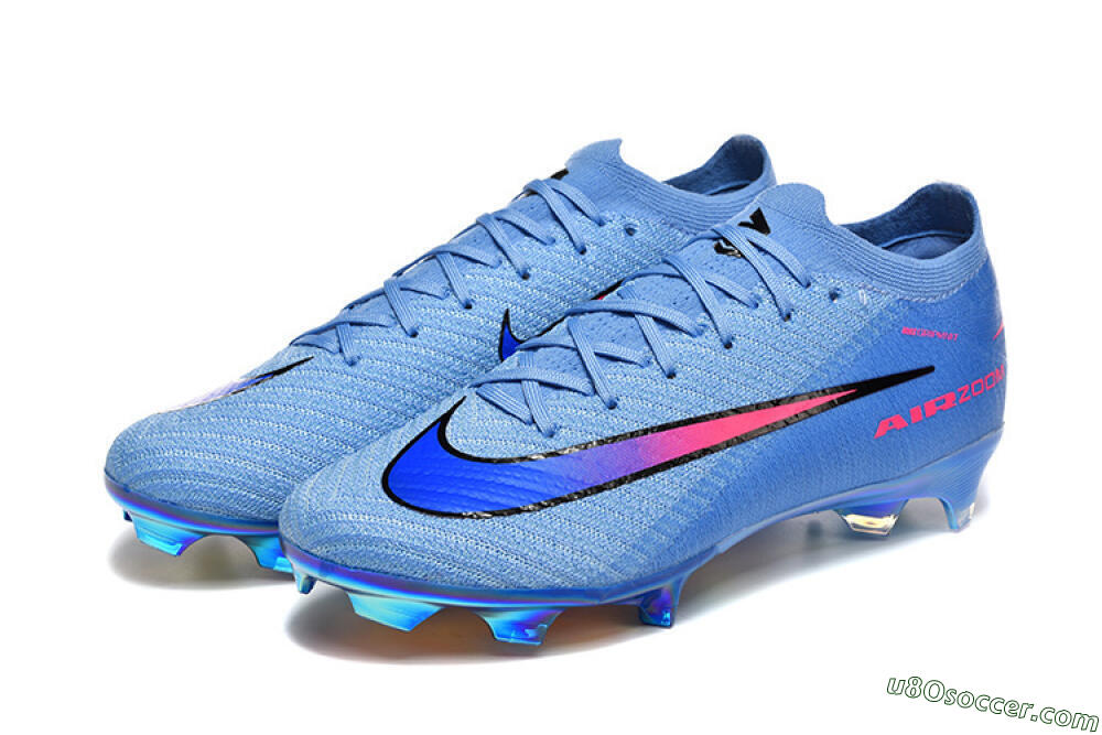 Nike Air Zoom Mercurial Vapor 16 Elite FG Firm Ground Soccer Cleats - Blue/Electric Blue/Radiant Pink 5