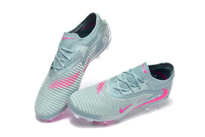 Nike Phantom 6 Low Elite FG Firm Ground Soccer Cleats - Aqua/Bright Pink/Soft Gray