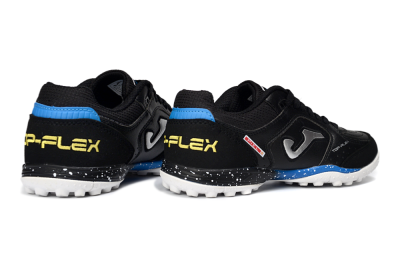 Joma Top Flex TF Artificial Turf Soccer Shoes - Black/Electric Blue/Classic White
