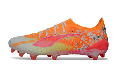 Puma Ultra Ultimate FG Firm Ground Soccer Cleats - Orange/Flamingo Pink/Golden Yellow