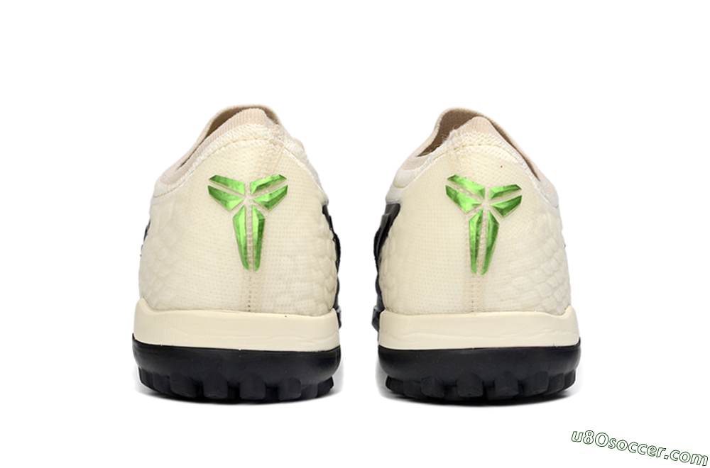 Nike Phantom 6 Low Elite TF Artificial Turf Soccer Shoes - Black/Neon Green/Beige 4