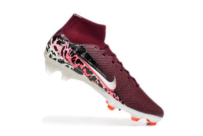 Nike Air Zoom Mercurial Superfly 10 Elite FG Firm Ground Soccer Cleats - Burgundy/Neon Pink/Black