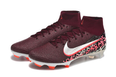 Nike Air Zoom Mercurial Superfly 10 Elite FG Firm Ground Soccer Cleats - Burgundy/Neon Pink/Black