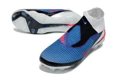 Nike Phantom 6 High Elite FG Firm Ground Soccer Cleats - Blue/Electric Blue/Hot Pink