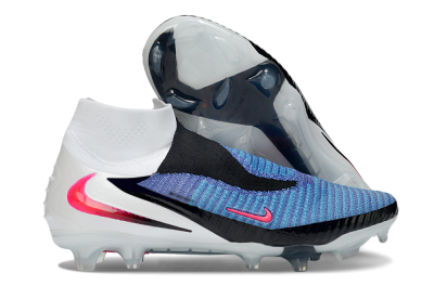 Nike Phantom 6 High Elite FG Firm Ground Soccer Cleats - Blue/Electric Blue/Hot Pink