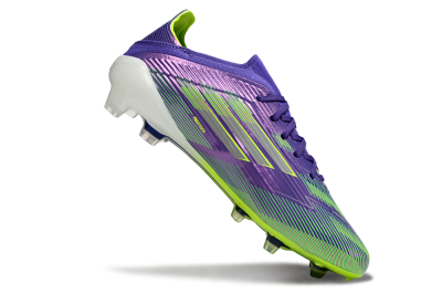 Adidas F50 Elite FG Firm Ground Soccer Cleats - Purple/Lime Green/Electric Purple