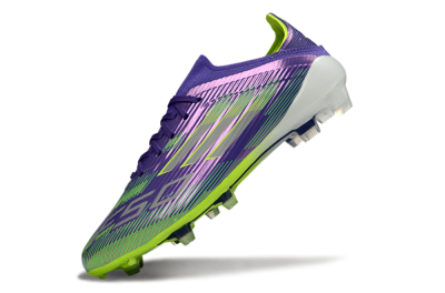 Adidas F50 Elite FG Firm Ground Soccer Cleats - Purple/Lime Green/Electric Purple