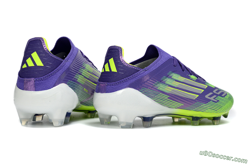 Adidas F50 Elite FG Firm Ground Soccer Cleats - Purple/Lime Green/Electric Purple 7