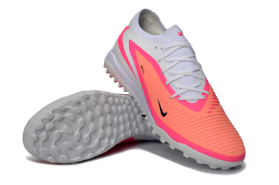 Nike Phantom 6 Low Elite TF Artificial Turf Soccer Shoes - Pink/Vibrant Neon/Soft White
