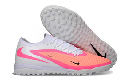 Nike Phantom 6 Low Elite TF Artificial Turf Soccer Shoes - Pink/Vibrant Neon/Soft White