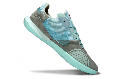 Nike Street Gato IC Indoor & Futsal Soccer Shoes - Aqua/Sky Blue/Stone Gray