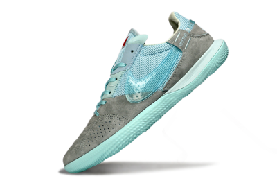 Nike Street Gato IC Indoor & Futsal Soccer Shoes - Aqua/Sky Blue/Stone Gray