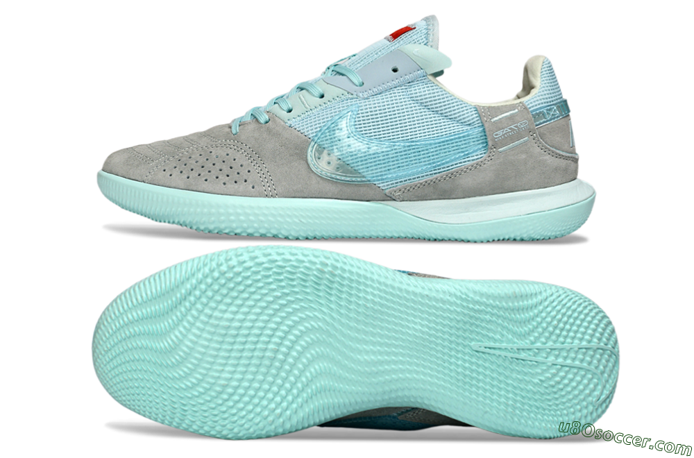 Nike Street Gato IC Indoor & Futsal Soccer Shoes - Aqua/Sky Blue/Stone Gray 0