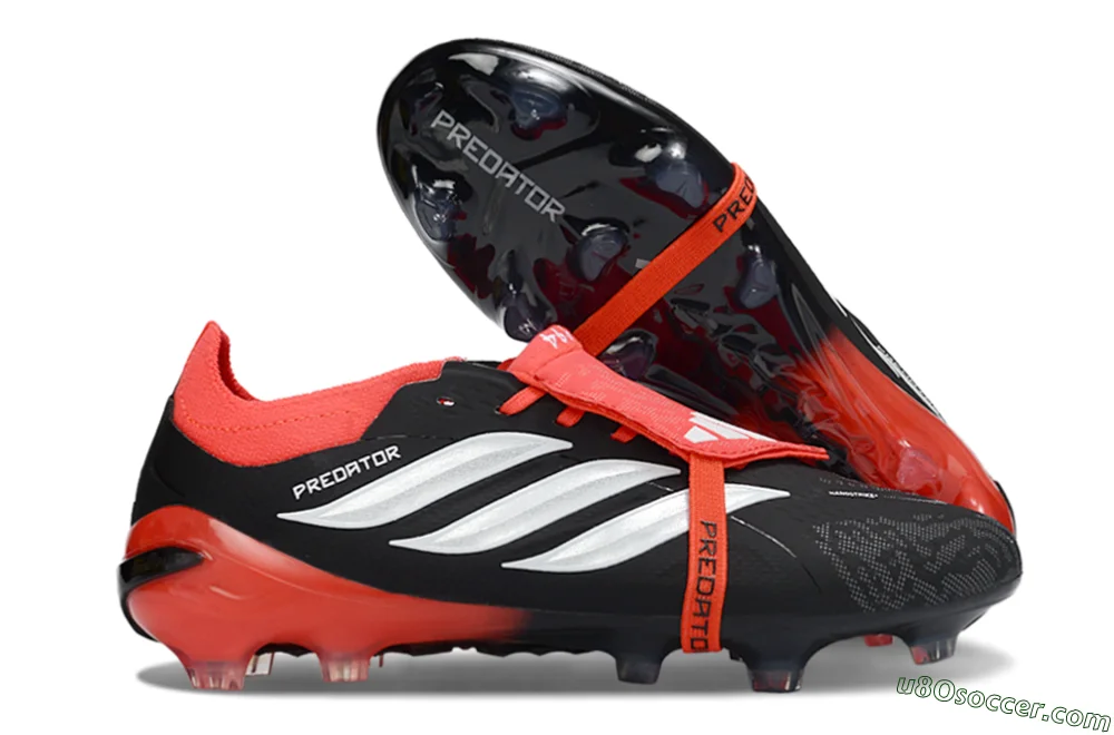 Adidas Predator 26 Elite Fold-Over Tongue FG Soccer Cleats - Black