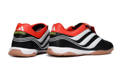 Adidas Predator Precision Elite Fold-Over Tongue IC Indoor & Futsal Soccer Shoes - Black/Crimson Red/White