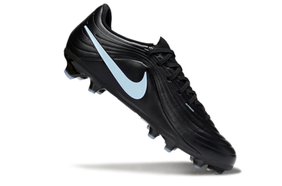 Nike Tiempo Legend 10 Elite FG Firm Ground Soccer Cleats - Black/Sky Blue/Shadow Grey