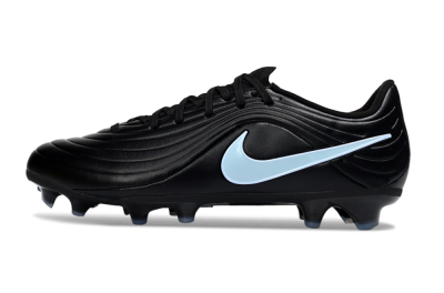 Nike Tiempo Legend 10 Elite FG Firm Ground Soccer Cleats - Black/Sky Blue/Shadow Grey