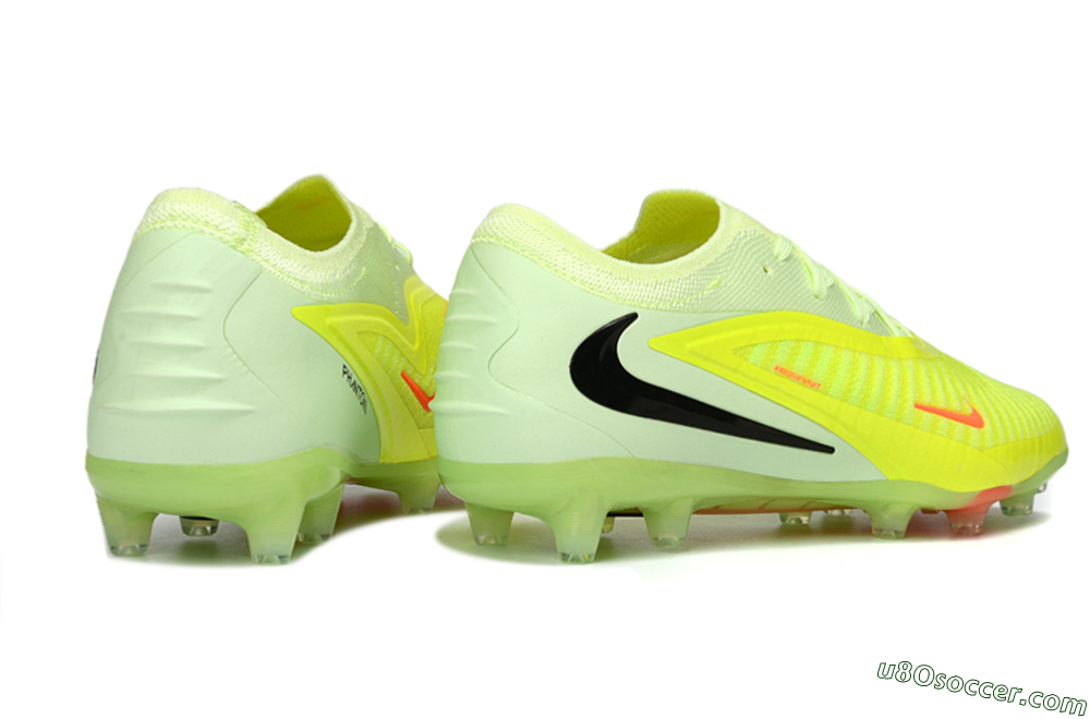 Nike Phantom 6 Low Elite AG Artificial Grass Soccer Cleats - Yellow/Fluorescent Yellow/Neon Pink 6