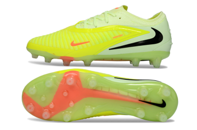 Nike Phantom 6 Low Elite AG Artificial Grass Soccer Cleats - Yellow/Fluorescent Yellow/Neon Pink