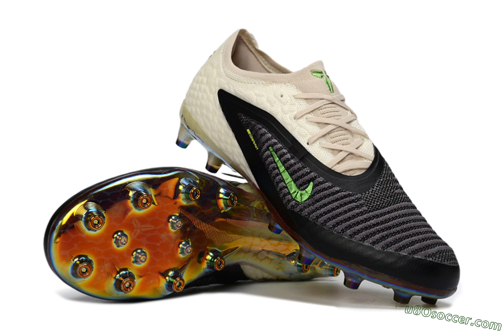 Nike Phantom 6 Low Elite AG Artificial Grass Soccer Cleats - Black/Electric Green/Crimson White 3