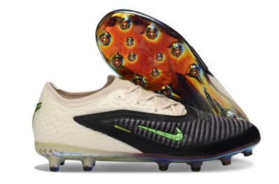 Nike Phantom 6 Low Elite AG Artificial Grass Soccer Cleats - Black/Electric Green/Crimson White