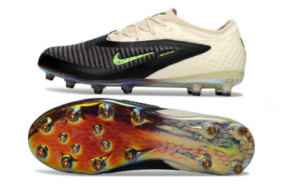 Nike Phantom 6 Low Elite AG Artificial Grass Soccer Cleats - Black/Electric Green/Crimson White