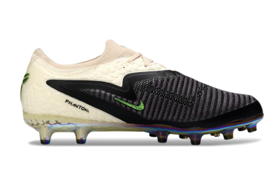 Nike Phantom 6 Low Elite AG Artificial Grass Soccer Cleats - Black/Electric Green/Crimson White