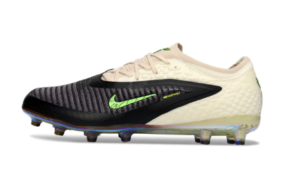 Nike Phantom 6 Low Elite AG Artificial Grass Soccer Cleats - Black/Electric Green/Crimson White